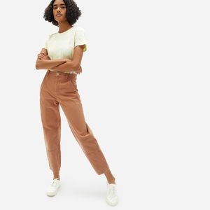 Everlane Utility Barrel Pant brown sz 12